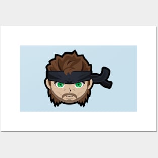 Metal Gear Solid 2 - Solid Snake Sticker Posters and Art